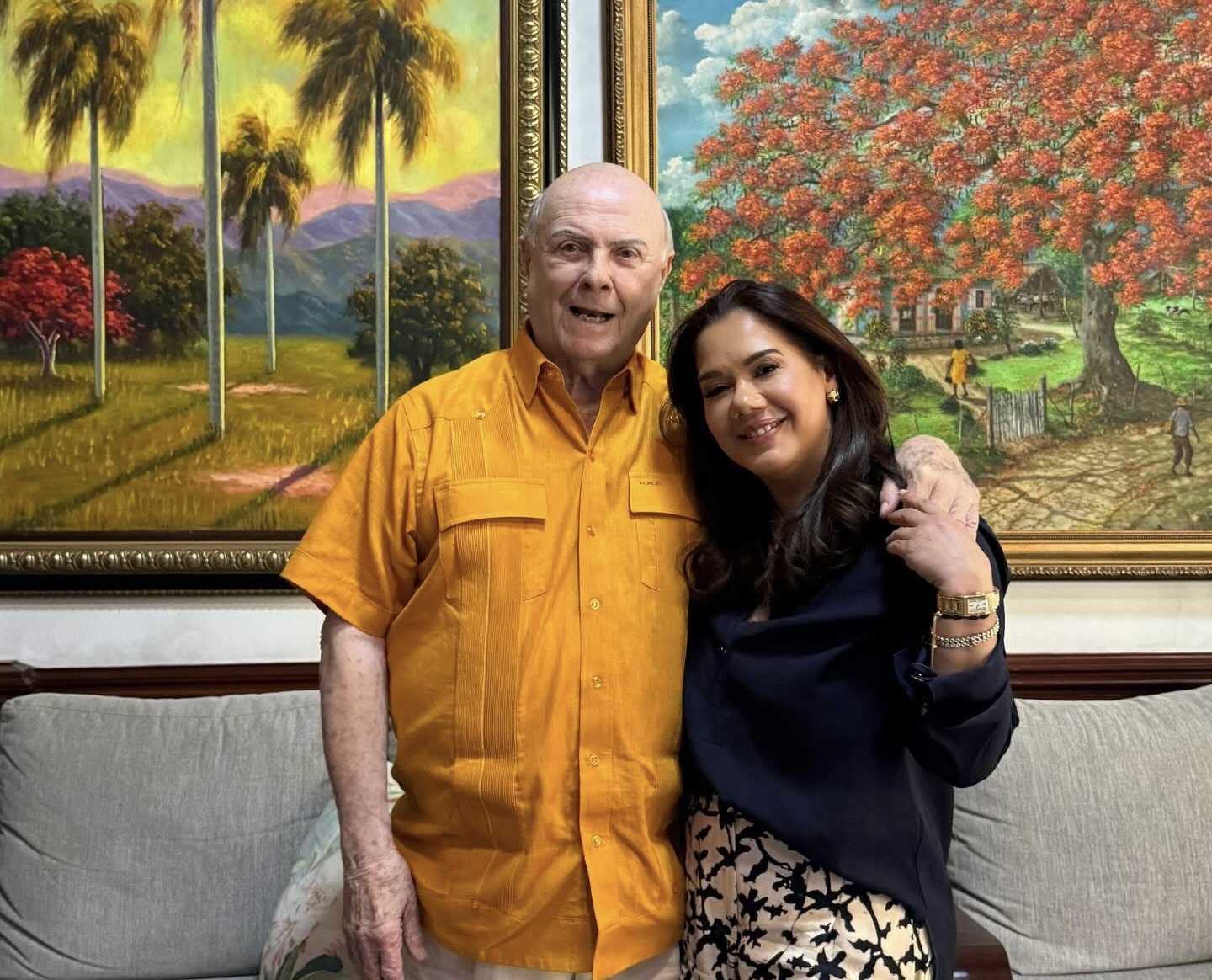 Alcaldesa de Higüey Karina Aristy visitante al expresidente Hipólito Mejía Alcaldesa de Higüey Karina Aristy visitante al expresidente Hipólito Mejía