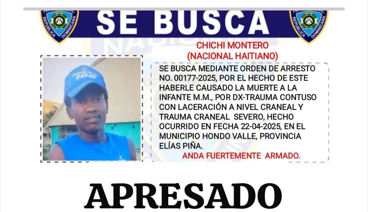 Apresan haitiano procesado de matar pupila de cinco meses en Hondo Valle, Elías Piña Apresan haitiano procesado de matar pupila de cinco meses en Hondo Valle, Elías Piña