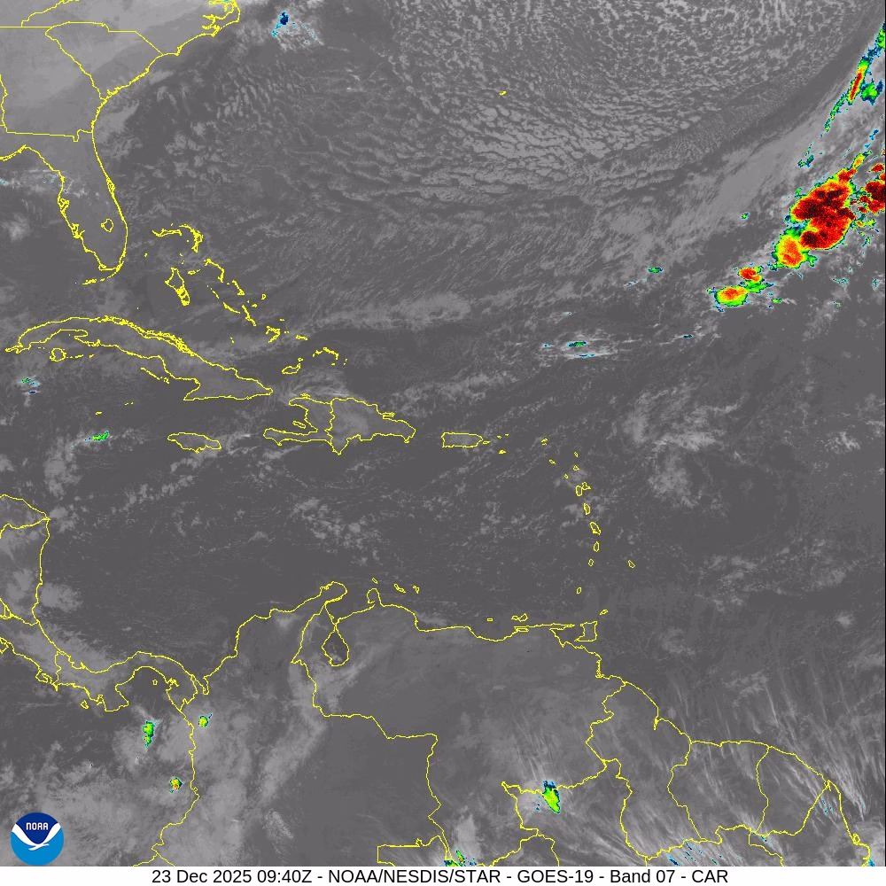 Indomet prevé lluvias dispersas a moderadas y temperaturas frescas para este martes